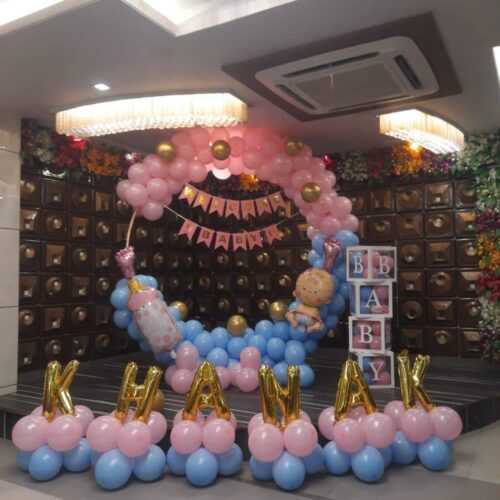 Baby Birthday decoration with Baby Box