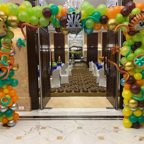 party hall gate decoration for birthday party